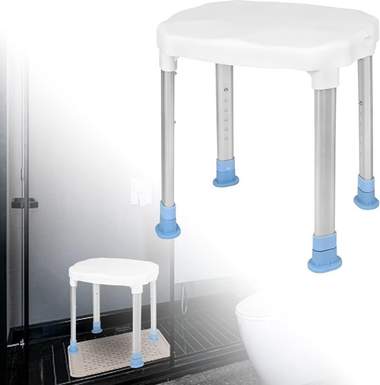 Douchestoel voor senioren, douchekruk / Douchestoel Douchekruk / Douchezitje Antislip bol