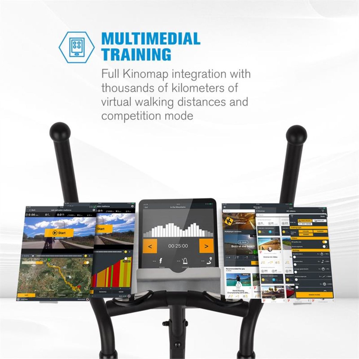 Afbeelding 2 van Helix Pro crosstrainer bluetooth app 20kg vliegwiel