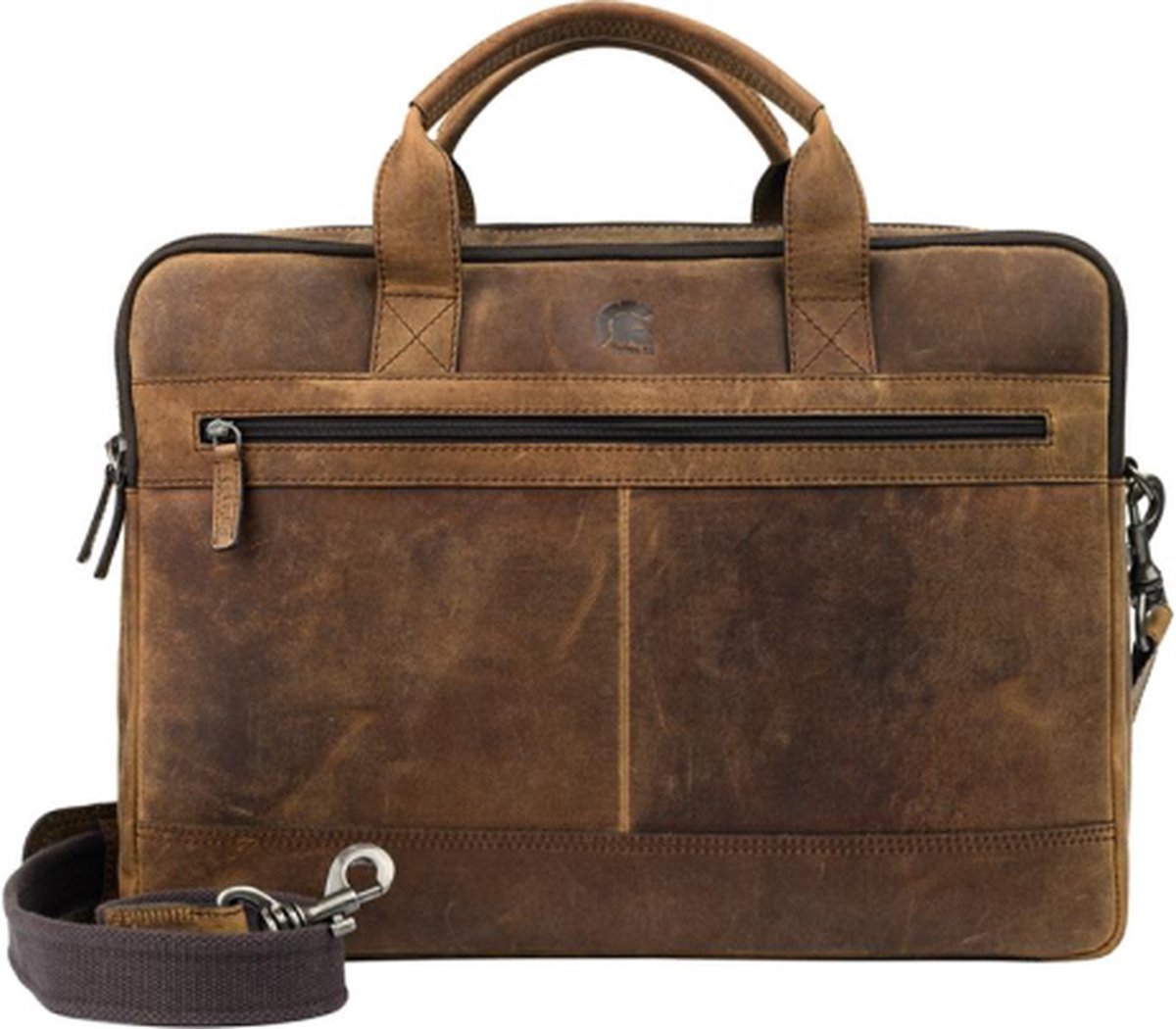 Pylos59 Laptoptas / Werktas - - 15.6 inch - Leer - Hunter - Bruin