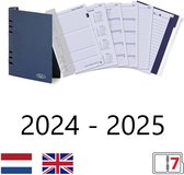 Kalpa 6407-24-25 A5 6 Ring Agenda filler Week NL EN + opbergmap 2024 2025