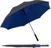 Livano Windproof Paraplu - Opvouwbaar - Moderne Stormparaplu - Stormproef - Automatisch Uitklapbaar - Umbrella - Zwart + Blauw