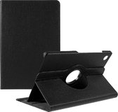 Draaibaar Tablethoes met Standaard geschikt voor Samsung Galaxy Tab A9 (2023) SM-X110, SM-X115 | Tabletcase - Bookcase met regelbare standen - Tablet Hoes - Hoesje met Rotatie - Zwart