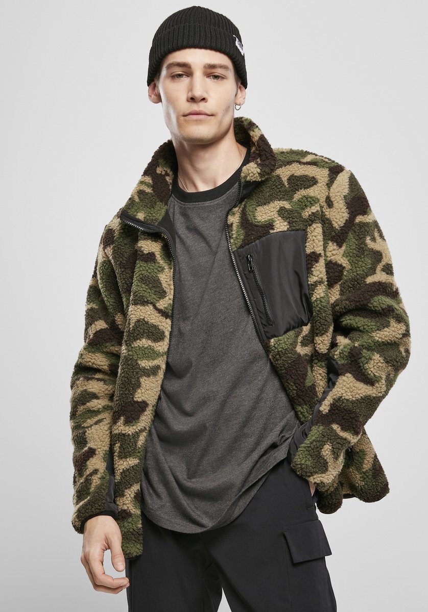 Urban Classics Sherpa Jacket XL Groen