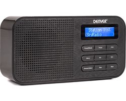 Denver DAB Radio - Noodradio / Noodpakket - Batterijen & Netstroom - Keukenradio - Draagbare Radio - DAB42 - Zwart Denver DAB Radio - Noodradio / Noodpakket - Batterijen & Netstroom - Keukenradio - Draagbare Radio - DAB42 - Zwart