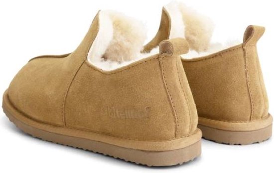 Fellhof Handgemaakte pantoffels van lamsvel, huisschoen voor dames en heren, uniseks, gevoerd, winter-zomerpantoffels, natuurproduct, ademend, grijs, 37 EU