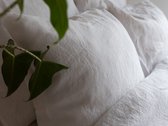 Linnen Label - Duurzaam 100% Europees gewassen linnen kussensloop 60 x 70 cm - Wit