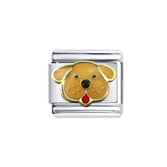 Quiges 9mm Italiaanse Schakel Bedel Module Roestvrij Staal Kleurrijk Alfabet Letter D voor Italië charms Link schakels Armbanden