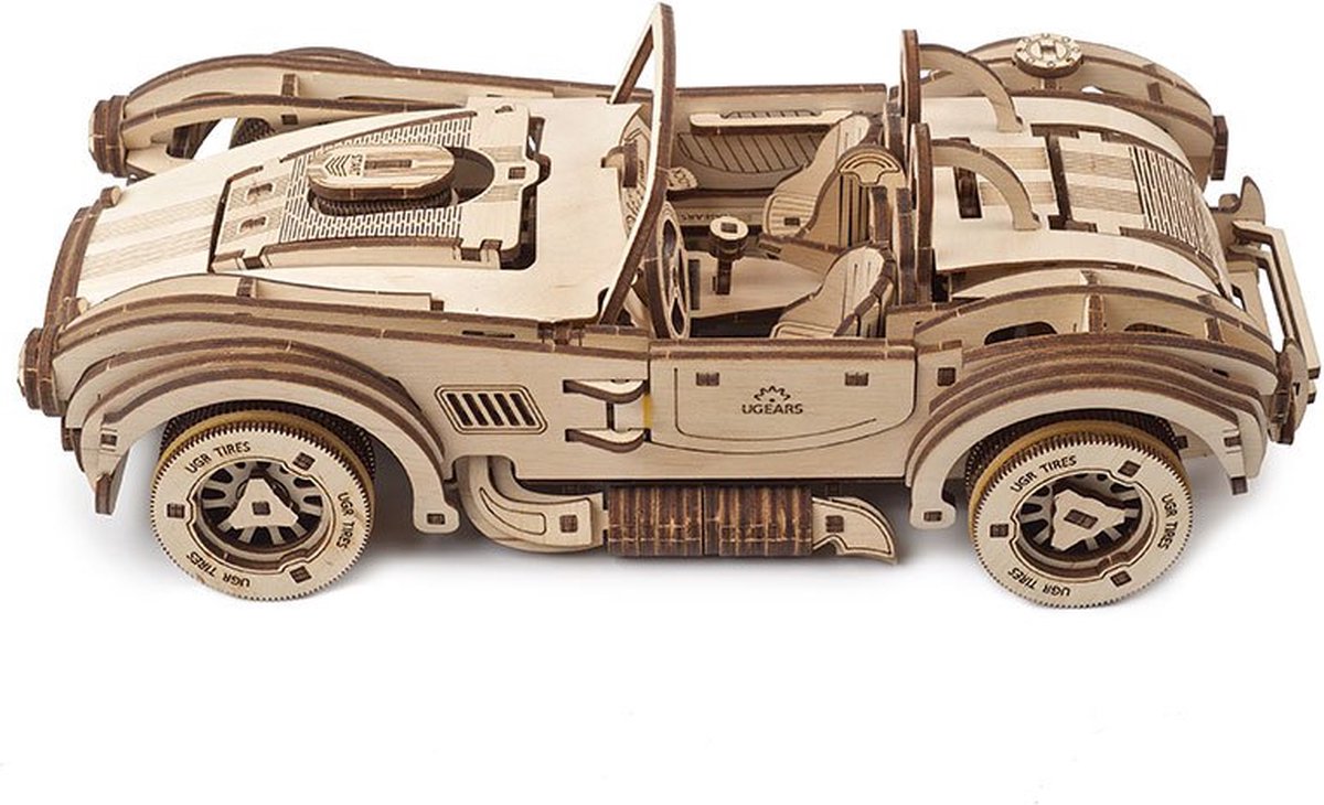 UGEARS Houten 3D Model - Drift Cobra Racing Car — afbeelding 3