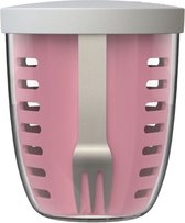 Bol.com Mepal - Ellipse fruit & veggie pot - 600 ml - Incl. vorkje - Nordic pink aanbieding