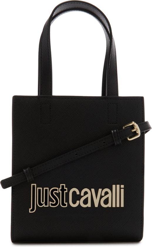 Just Cavalli Metal Dames Crossbody tas/Handtas Kunstleer - Zwart