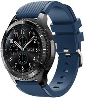 By Qubix Siliconen bandje - Samsung Gear S3 - Donker blauw - Large