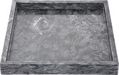 Marmeren dienblad serveerschaal dienblad sieradenbord voor badkamer, keuken, opslag, toiletartikelen, sieraden, cake, huisdecoratie (zwart 25 cm)