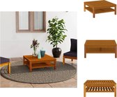 vidaXL Houten Salontafel - Acaciahout 65x65x35cm - Massief - Duurzaam - Tuinbank