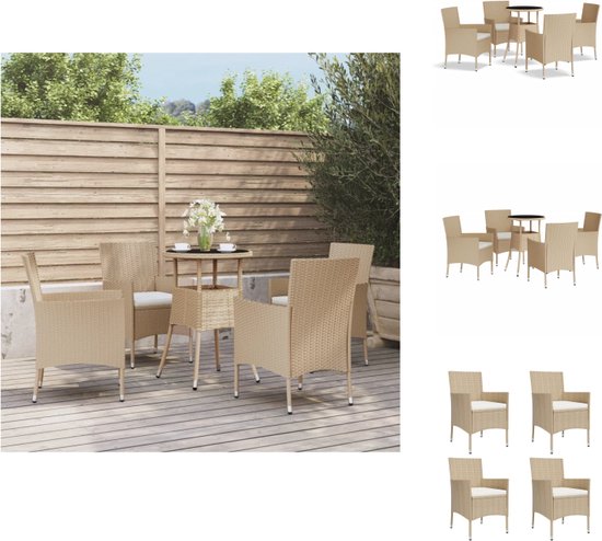 Lazy Susan - June ovale tuintafel met 6 stoelen - tuinmeubelset van metaal, antiek brons (Emma stoelen, blauwe kussen