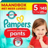 Pampers - Pantalon de Protection Premium - Taille 5 - Boîte mensuelle - 145 pièces - 12/17 KG