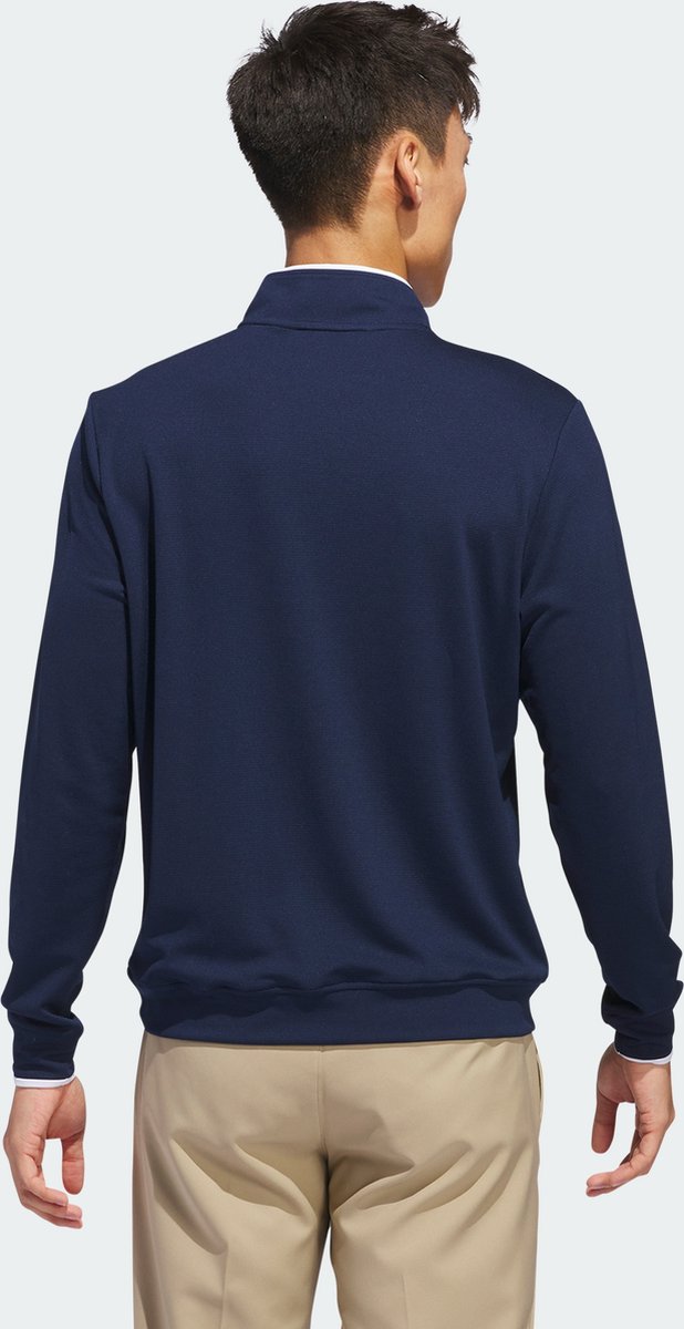 adidas Performance Lichtgewicht Top met Halflange Rits - Heren - Blauw- 2XL van adidas — afbeelding 2