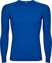 2 Pack Kobalt Blauw thermisch sportshirt met raglanmouwen naadloos model Prime maat M-L