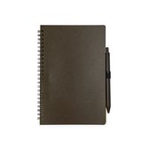 Notitieboek A5 koffievezel met pen - Schrijfblok - Notitieblok - Duurzaam - 80 Vellen