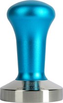 World Coffee Gear - Stainless Steel Tamper - 58mm diameter - Blauw - koffie tamper - coffee tamper - barista tool - koffie musthaves - barista - professional - koffie accesoires - barista accesoires - RVS- Blauw