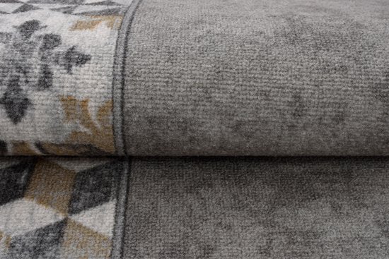 Tapiso – tapis de couloir en caoutchouc antidérapant, gris clair, pour couloir, salon, taille 80x200