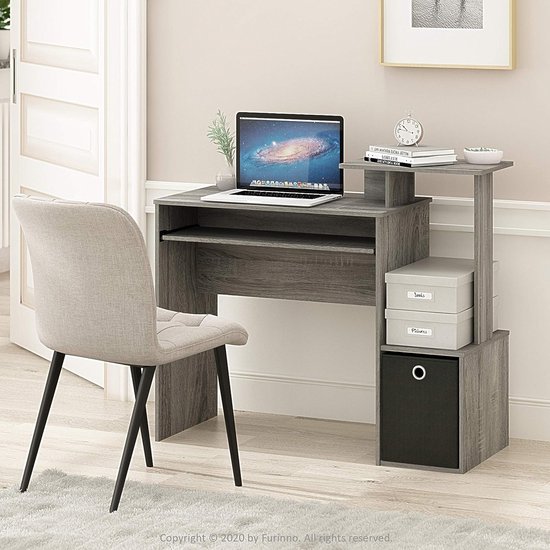 CARO-Möbel Eckschreibtisch Diego mit Regal und Schublade, Bürotisch mit
