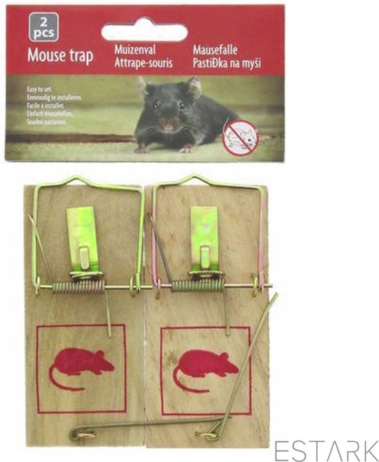 Piège à souris 6 pièces - Piège à rats - En bois - Piège - Contre les  souris - Rats 