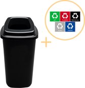 Plafor Prullenbak 28L, gemakkelijk afval recyclen – afval scheiden, afvalbakken, vuilnisbak,