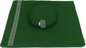 100% Ecologisch - Samarali Marineblauw Zabuton Mat voor Meditatie - Ethisch Geproduceerd, GOTS Katoen - 90x70x5 cm - Luxe Meditatie Ervaring