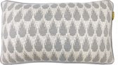 Botanic mini knitted cushion light grey