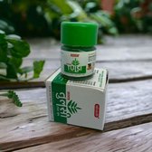 K-Veda - Tulsi Herbal Balm - 1 stuks - 10 gram -Essentiële olie - Spierbalsem - Verkoudheidsbalsem- Migraine - Hoofdpijn - Verstuikingen - Gespannen - Stress - Natuurlijke ingrediënten - Plantaardig - Verzorgend