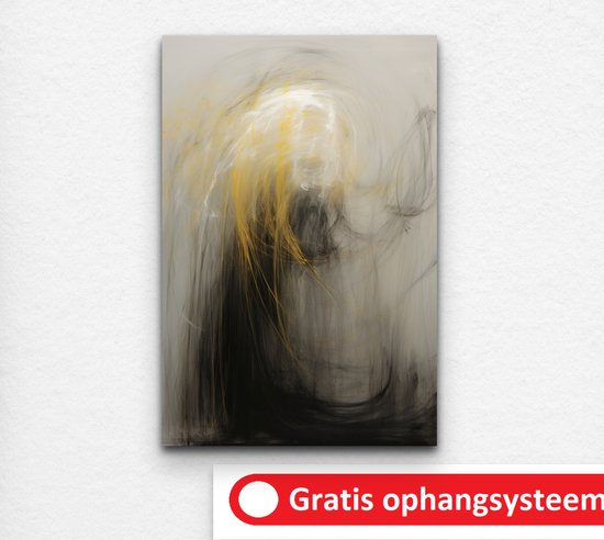 street art - plexiglas - abstracte kunst - schilderij staand - lijnen schilderij - moderne muurdecoratie - 60 x 90 cm 3mm