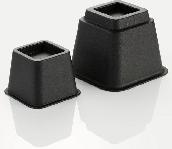 meubelverhoger-set-8-stuks-supersterk-en-opstapelbaar-zwart