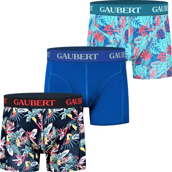 GAUBERT 3-PACK Premium Hommes Bamboe Boxer GBSET-013-M