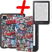 Étui adapté pour Kobo Clara 2E Case Bookcase Cover Case avec protecteur d'écran - Kobo Clara 2E Sleepcover - Graffity