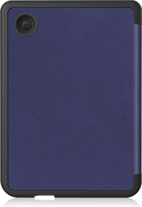 Hoes Geschikt voor Kobo Clara 2E Hoesje Bookcase Cover Book Case Hoes Sleepcover Met Screenprotector - Donkerblauw van Caselogy. — afbeelding 5