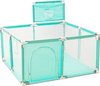 Velox Playpen - Speelbox - Ballenbak - 0 tot 6 jaar - Baby’s - Peuter/Kleuter - Spelen - 128x128x66 - Groen