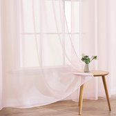 halfdoorzichtig, vintage, decoration curtain 55 x 72 Inch Light Pink 2 Pieces
