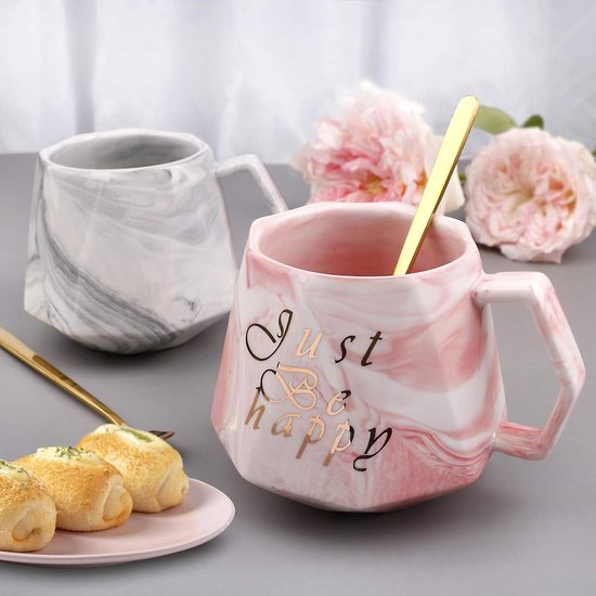 De Perfecte Koffie Mok: Hoe Kies Je de Juiste Mok voor Jou 14 Coffee Mugs Set of 2, Awanber 15 Oz. Ceramic Marble Coffee Mugs Best Mugs Set Gift for Women Girlfriend Couples Partner Mom for Birthday Christmas Wedding - in Gift Box