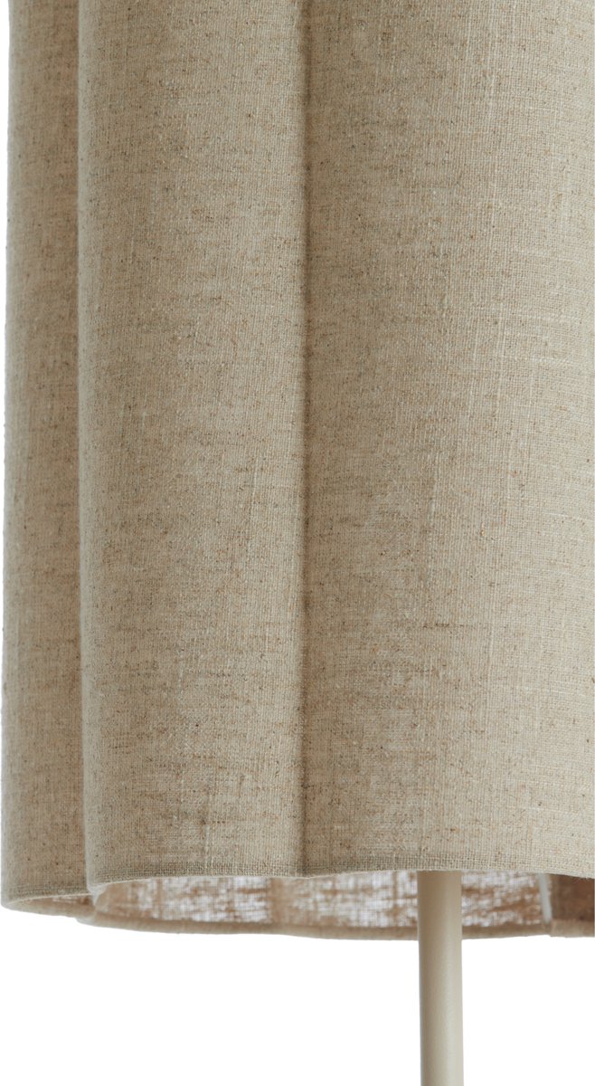 vtwonen Vloerlamp Fringe - Naturel - Ø30cm - Modern - Staande lampen voor Woonkamer - Slaapkamer thumbnail 5