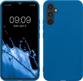 kwmobile telefoonhoesje geschikt voor Samsung Galaxy A34 5G - Hoesje voor smartphone - Back cover in Caribisch blauw