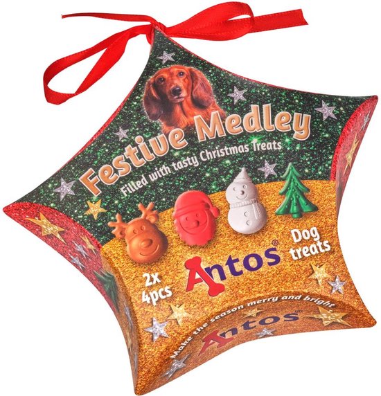 Honden Feestdagen Cadeau Kerst Cadeautje Winter Kerstcadeautje Hond Snacks Beloning Kerstmis Honden