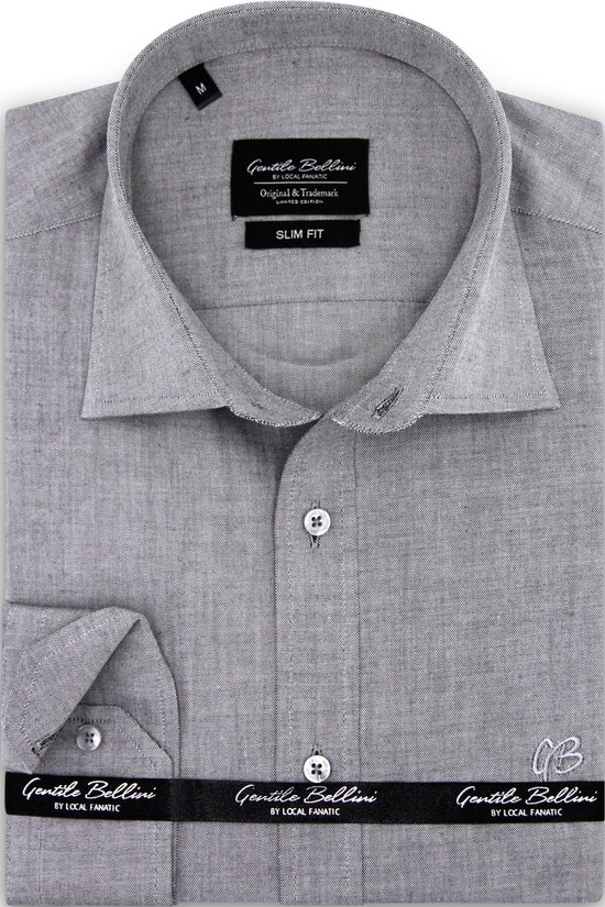 Heren Oxford Overhemden Lange Mouw voor Mannen Slim Fit