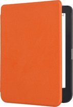 kwmobile coque compatible avec Kobo Clara 2E cover - Housse pour liseuse E en microfibre - Etui en orange