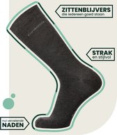 Bamboe Sokken | Anti-zweet Sokken | Naadloze Sokken | 4 Paar - Antraciet | Maat: 39-42 | Merk: Bamboosa