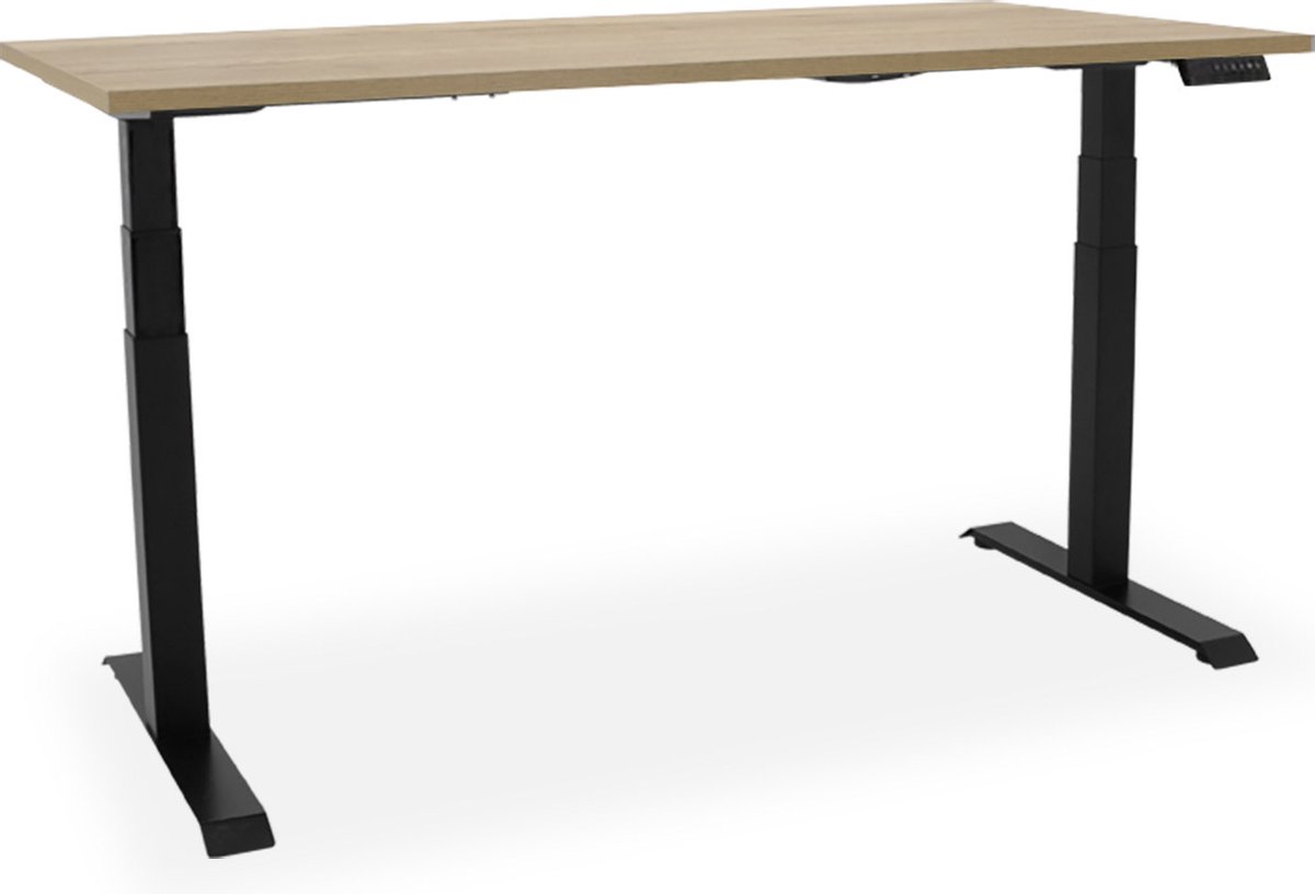 Officetopper Elektrisch zit-sta bureau Essential NPR - 160x80cm -halifax/zwart