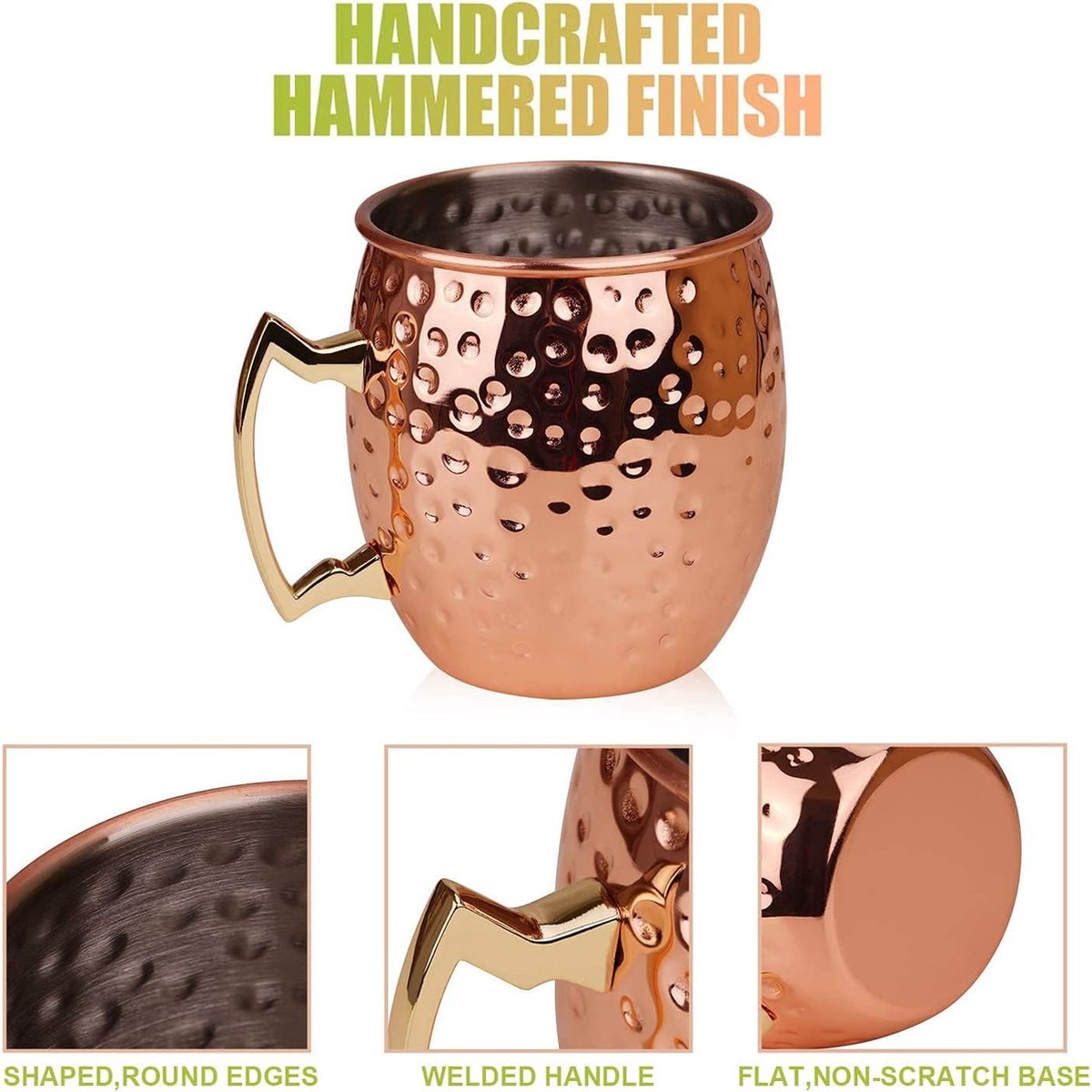 Paderno Bar Collection Moscow Mule Mug Bucket, 5L gehamerd koper kopen