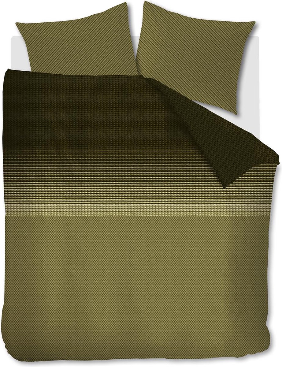 Beddinghouse Demi dekbedovertrek - Lits-Jumeaux - 240x200/220 - Groen