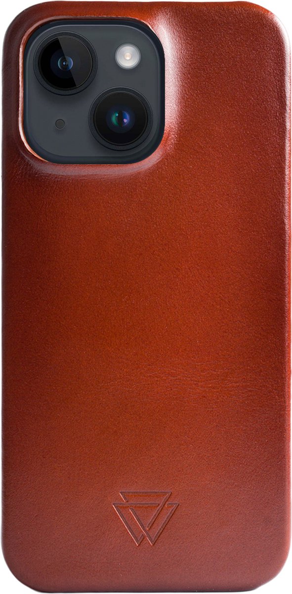 Wachikopa Hoesje Geschikt voor iPhone 14 - Wachikopa Full Wrap Backcover - bruin