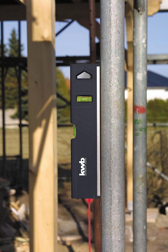 kwb Niveau laser Torpedo 270 mm avec dôme vertical et horizontal, support magnétique, noir