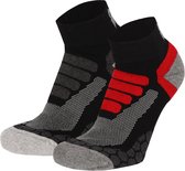 Xtreme Wandelsokken Quarter - Lage hiking sokken - 2-pack - Multi Black - Maat 45/47